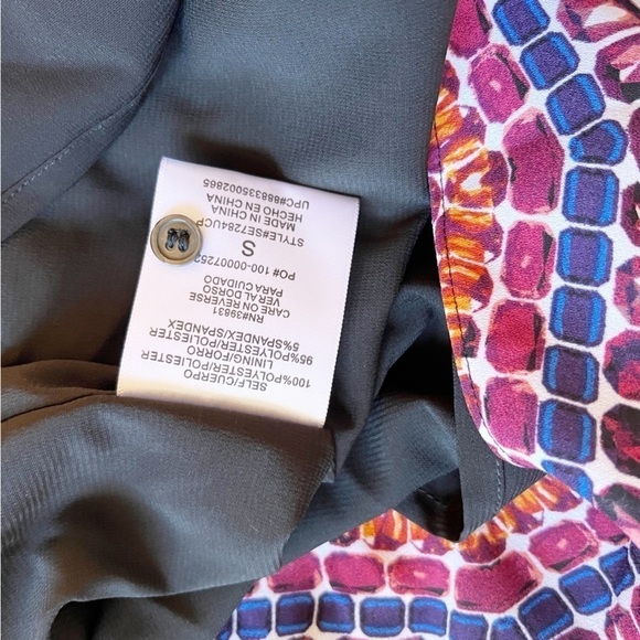 SAM EDELMAN Sleeveless Going Gray Z Dress Size Small in Multi Mosaic Print - Picture 15 of 16